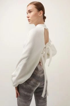 STORETS SALE Terry Open Back Crop Top