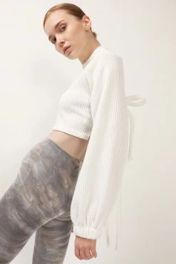 STORETS SALE Terry Open Back Crop Top