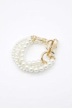 STORETS Faux Pearl Beaded Bracelet ACCESSORIES