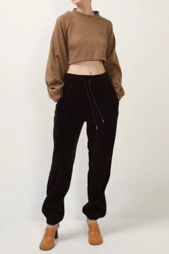 STORETS SALE Terry Open Back Crop Top CLOTHING