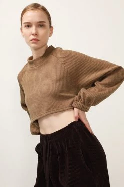 STORETS SALE Terry Open Back Crop Top CLOTHING