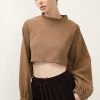 STORETS SALE Terry Open Back Crop Top CLOTHING