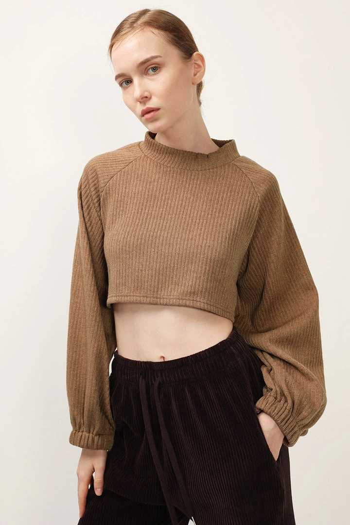 STORETS SALE Terry Open Back Crop Top CLOTHING