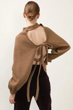 STORETS SALE Terry Open Back Crop Top CLOTHING