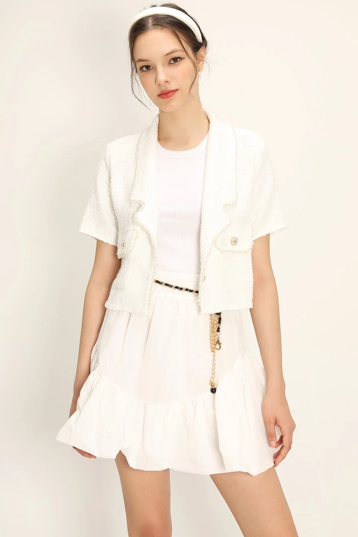 STORETS Noor Tweed Cropped Jacket CLOTHING