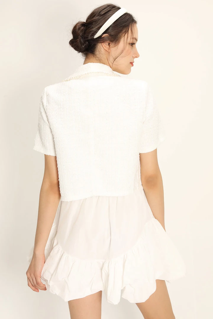 STORETS Noor Tweed Cropped Jacket CLOTHING