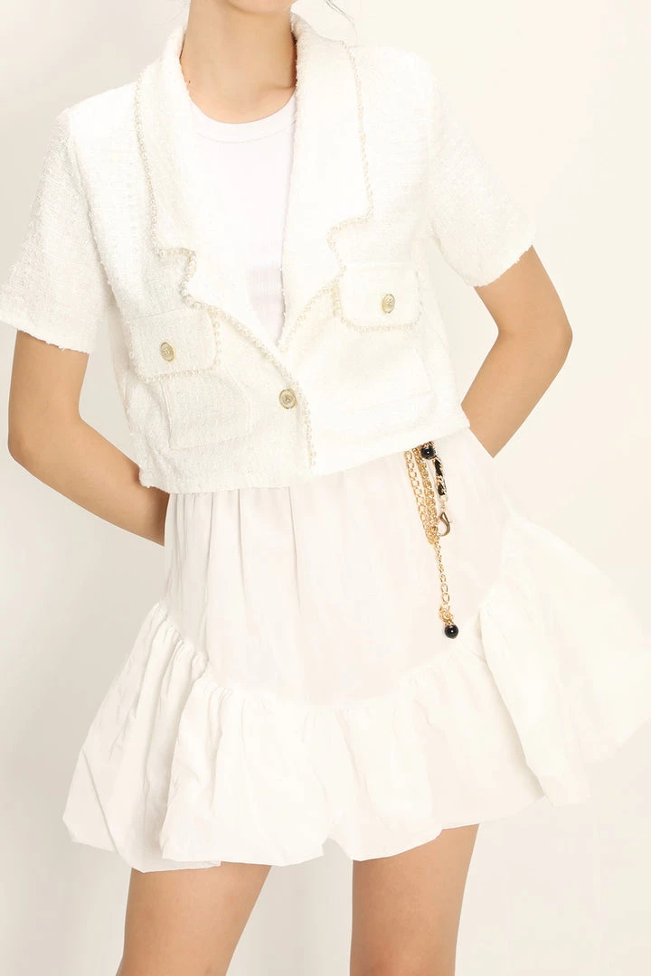 STORETS Noor Tweed Cropped Jacket CLOTHING