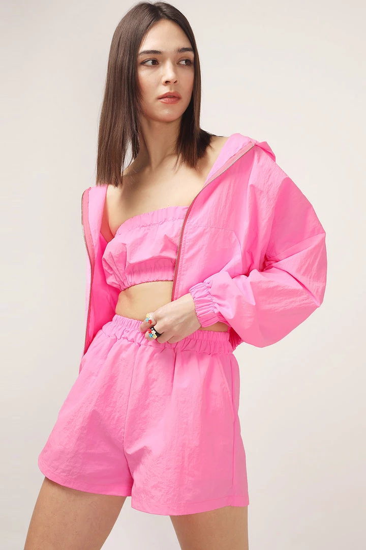 STORETS Katalina Zip-up Crop Hoodie