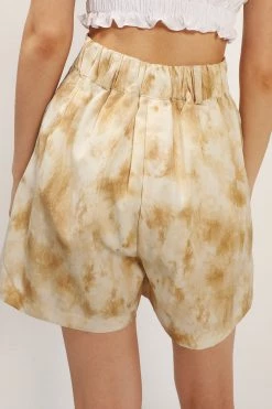 STORETS Rosalie Pintuck Tie Dye Shorts