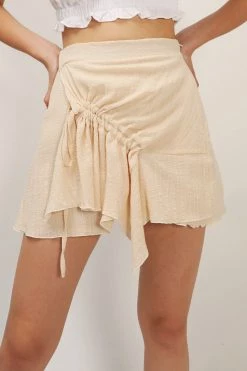 STORETS Elisa Asymmetric Ruched Skirt CLOTHING