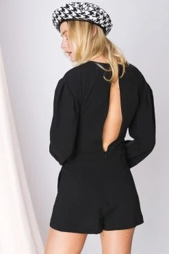 STORETS SALE CLOTHING Blake Gathered Sash Romper-2 Colors