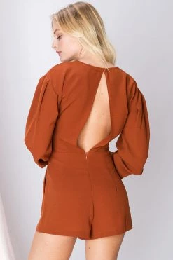 STORETS SALE CLOTHING Blake Gathered Sash Romper-2 Colors