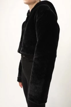 STORETS Harper Faux Fur Crop Jacket