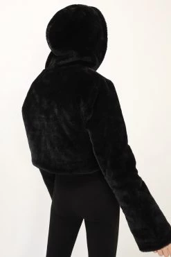 STORETS Harper Faux Fur Crop Jacket