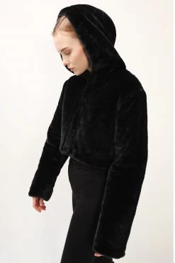 STORETS Harper Faux Fur Crop Jacket