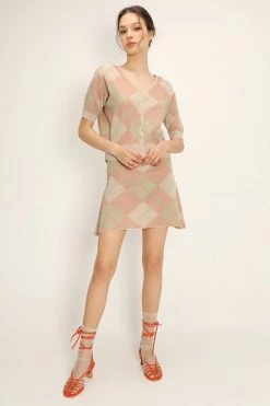 STORETS Giana Argyle Knit Cardigan CLOTHING