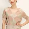 STORETS Giana Argyle Knit Cardigan CLOTHING