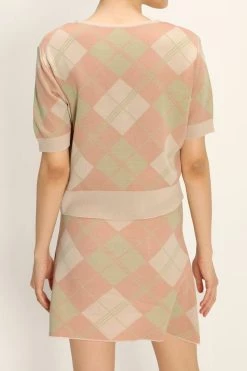 STORETS Giana Argyle Knit Cardigan CLOTHING