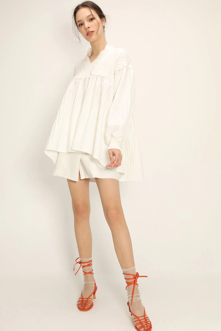 STORETS Landry Pleated Blouse CLOTHING