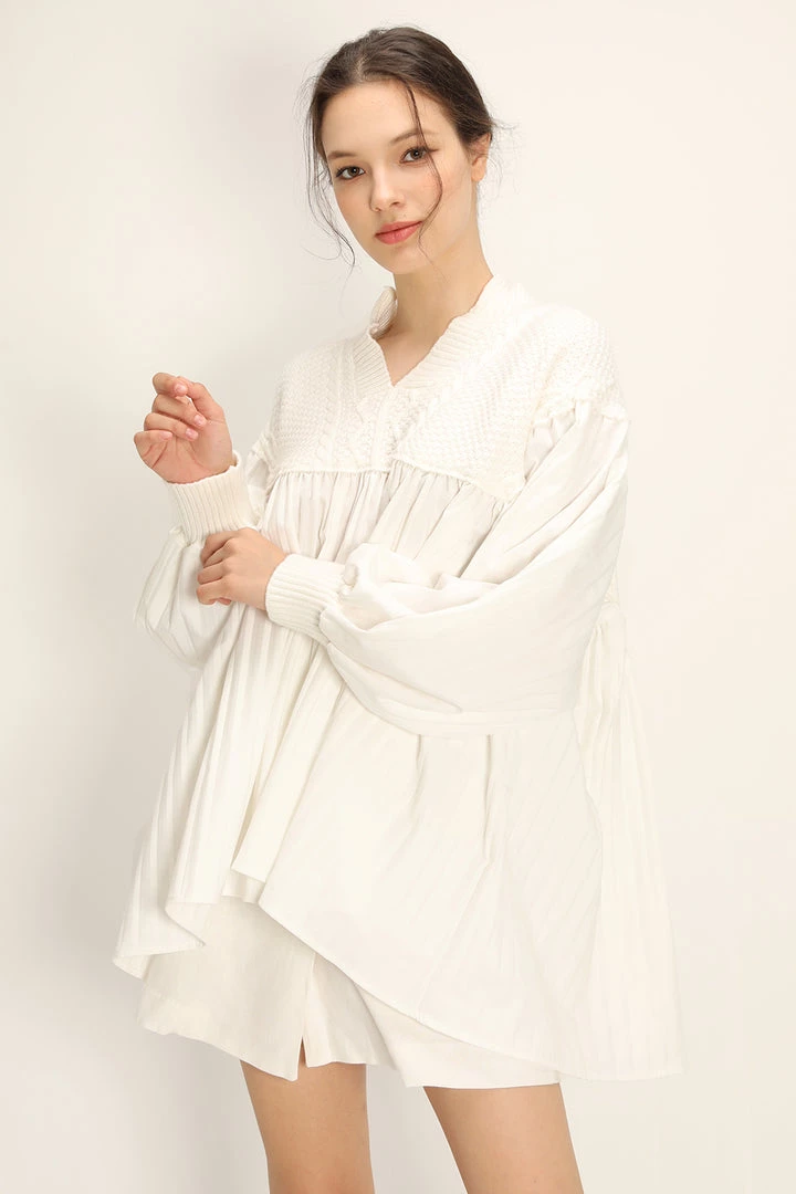 STORETS Landry Pleated Blouse CLOTHING