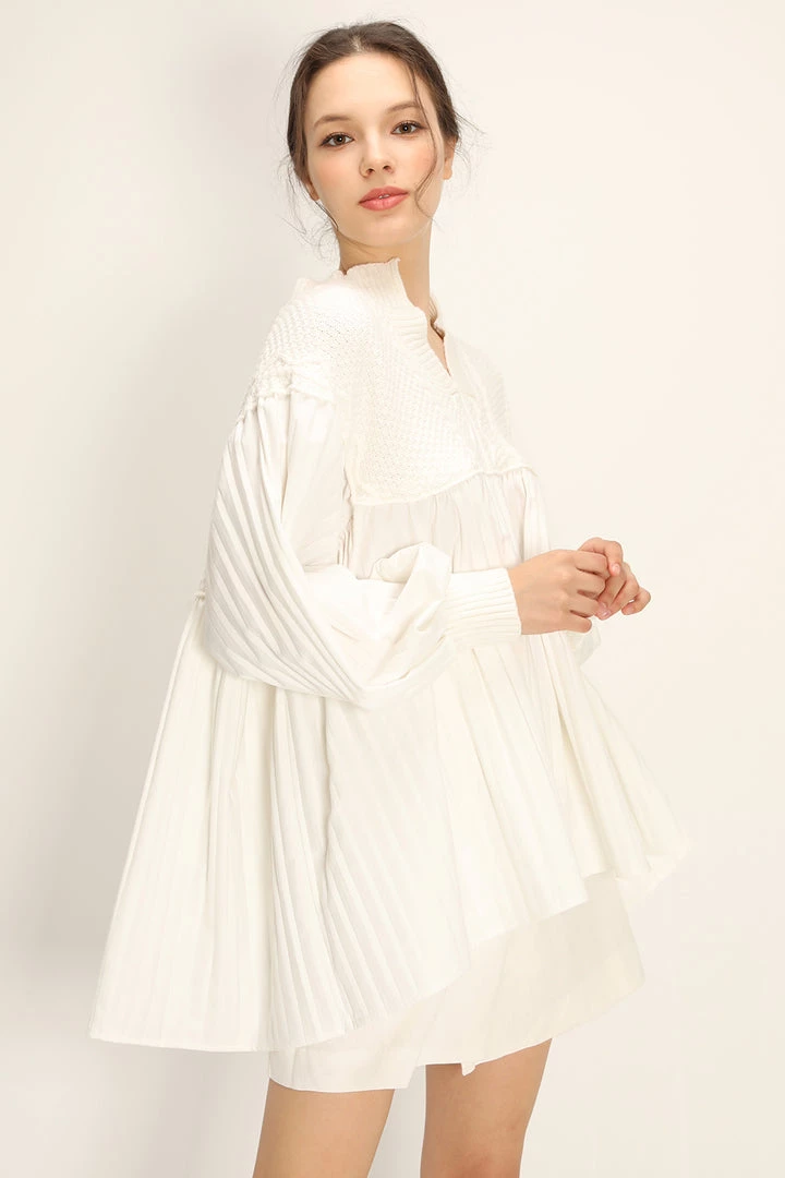 STORETS Landry Pleated Blouse CLOTHING