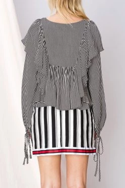 STORETS SALE Allie Ruffled V-neck Blouse CLOTHING