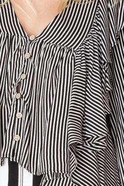 STORETS SALE Allie Ruffled V-neck Blouse CLOTHING