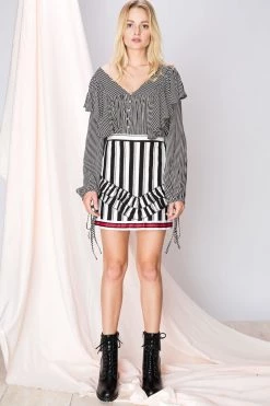 STORETS SALE Celia Stripe And Stripe Skirt