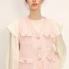 STORETS Rosalee Tweed Sleeveless Jacket