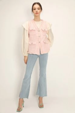 STORETS Rosalee Tweed Sleeveless Jacket