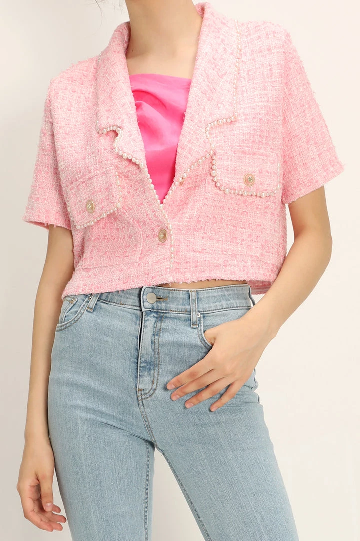 STORETS Noor Tweed Cropped Jacket CLOTHING