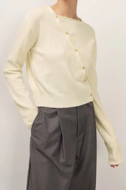 STORETS CLOTHING Briar Diagonal Button Up Cardigan