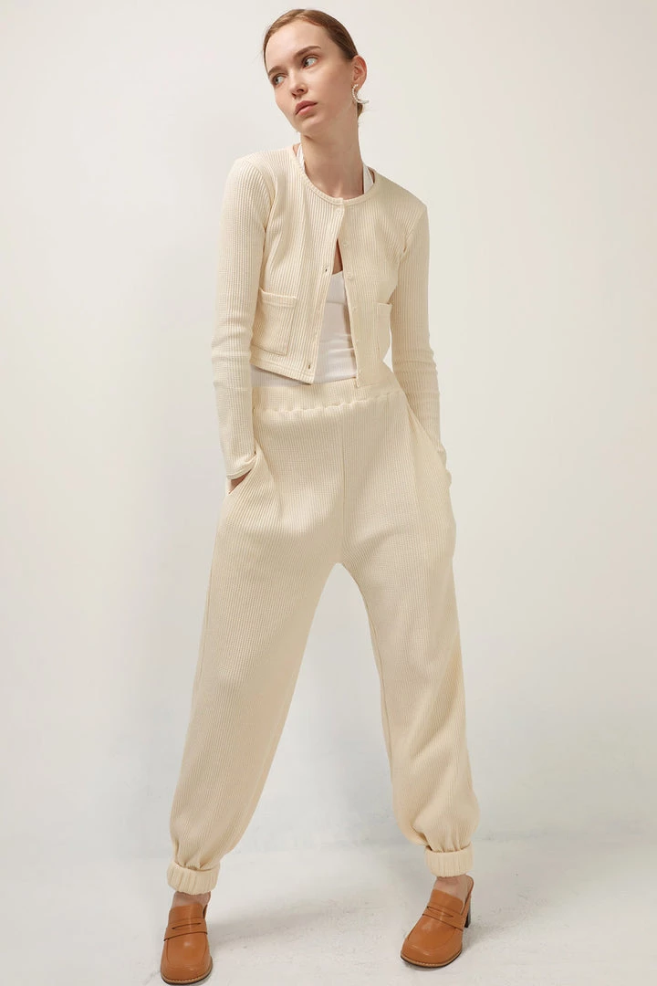 STORETS SALE CLOTHING Hannah Ribbed Cuffed Joggers