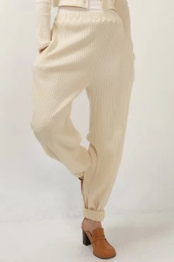 STORETS SALE CLOTHING Hannah Ribbed Cuffed Joggers