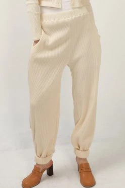 STORETS SALE CLOTHING Hannah Ribbed Cuffed Joggers