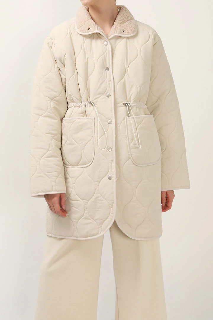 STORETS Blair Quilted Borg Coat