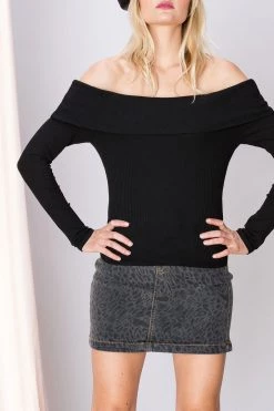 STORETS SALE Mira Snug Off The Shoulder Top-2 Colors CLOTHING
