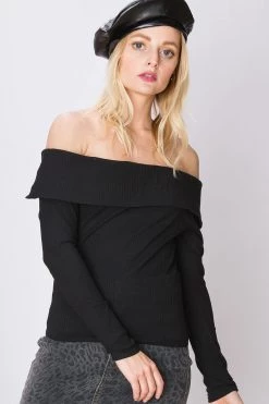 STORETS SALE Mira Snug Off The Shoulder Top-2 Colors CLOTHING