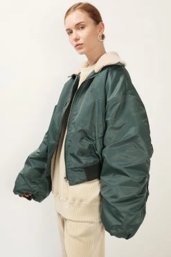 STORETS Talia Borg Bomber Jacket CLOTHING
