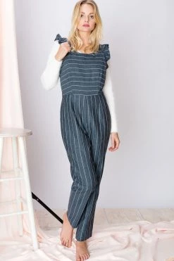 STORETS SALE CLOTHING Zoralie Striped Jumpsuit