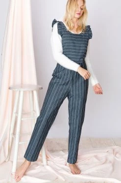 STORETS SALE CLOTHING Zoralie Striped Jumpsuit
