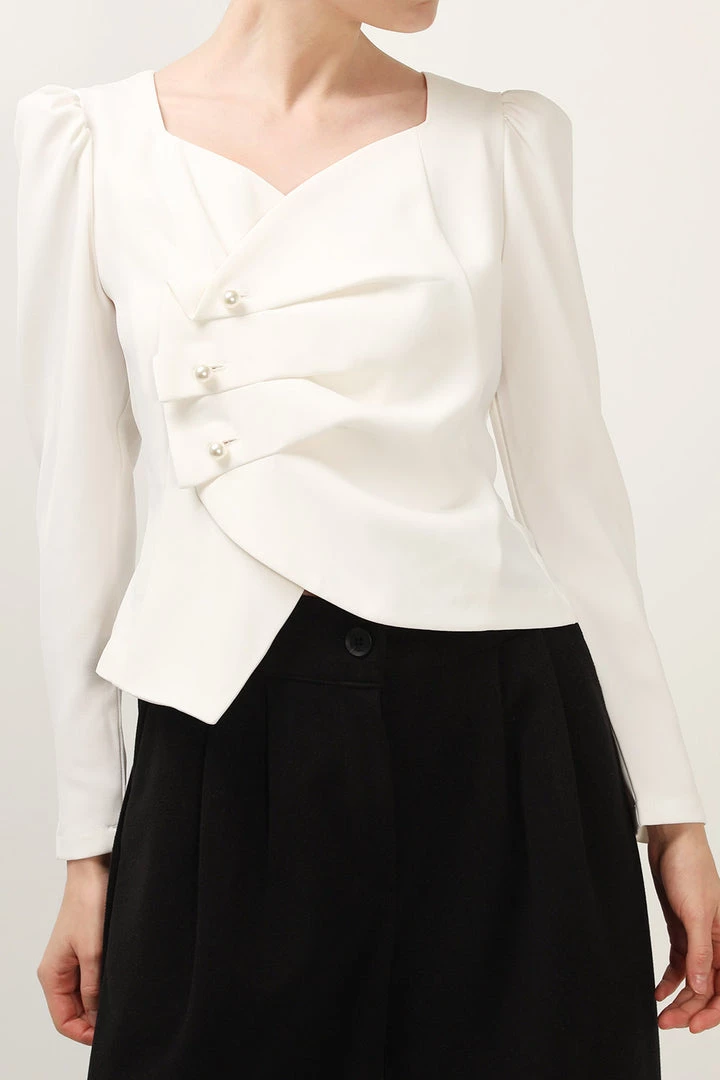 STORETS Charlotte Origami Detail Blouse