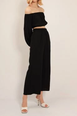 STORETS Iris Puffed Top And Wide Pants Set CLOTHING