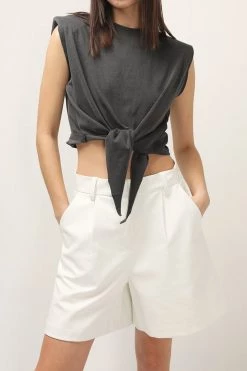 STORETS Annabella Padded Shoulder Top