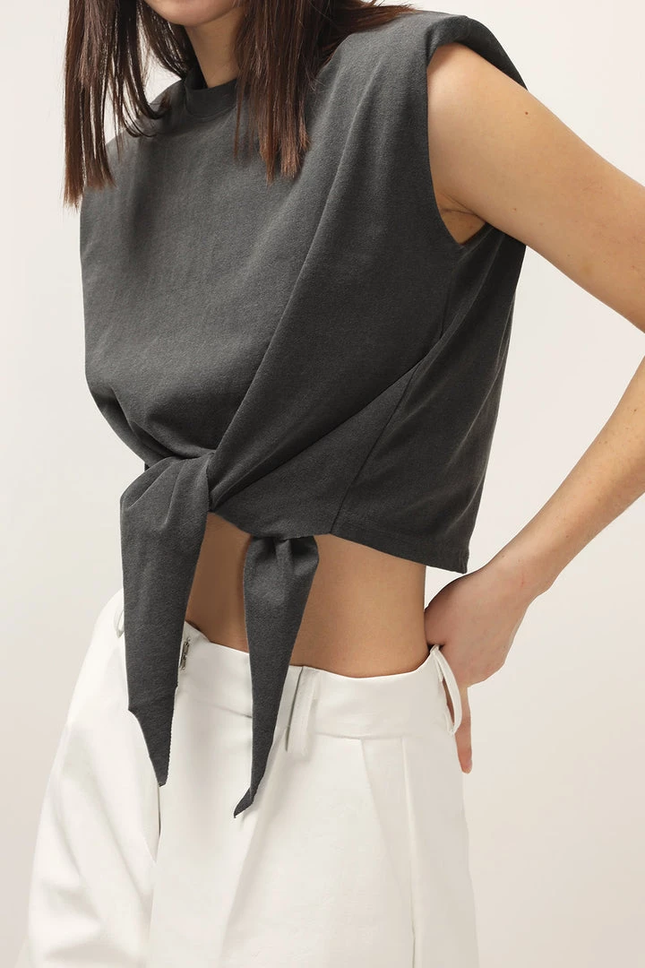 STORETS Annabella Padded Shoulder Top CLOTHING