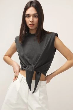 STORETS Annabella Padded Shoulder Top