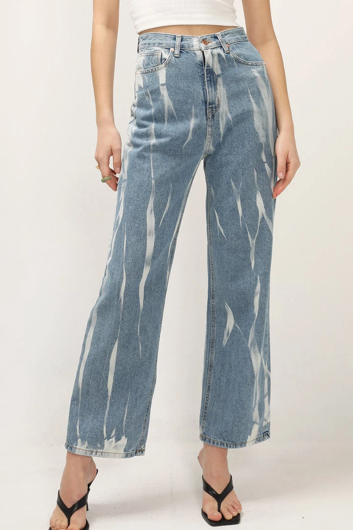 STORETS CLOTHING Nala Grunge Wash Wide Jeans