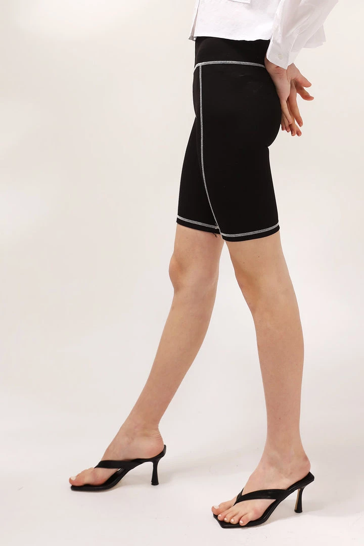 STORETS Jade Contrast Stripe Biker Shorts