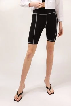 STORETS Jade Contrast Stripe Biker Shorts