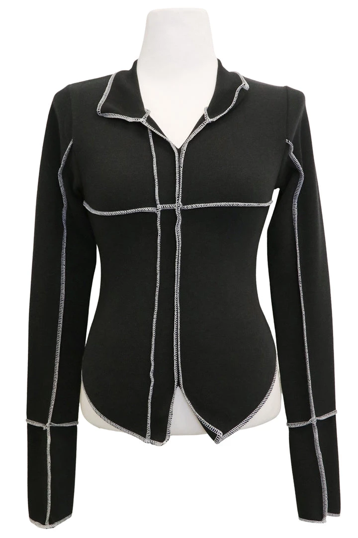 STORETS CLOTHING Rory Contrast Stitch Top